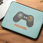 Housse Pour Ordinateur Portable Contrôleur de jeu vidéo cool Enfants Personnalisés<br><div class="desc">Fun Retro Video Game Controller Kids Conception personnalisée pour les joueurs.</div>
