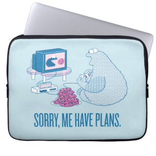 Housse Pour Ordinateur Portable Cookie Monster Désolé, J'Ai Des Plans