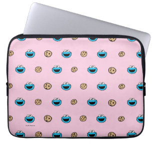 Housse Pour Ordinateur Portable Cookie Monster et motif rose Cookies