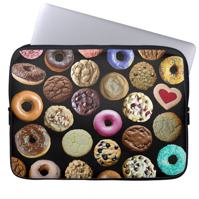 Housse Pour Ordinateur Portable Cookies et beignets (Devant)
