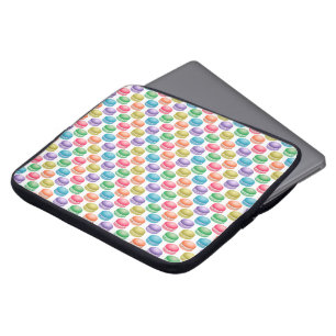 Housse Pour Ordinateur Portable Cookies Pop Art Macarons colorés