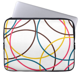 Housse Pour Ordinateur Portable Cool moderne, coloré, simple, cercles urbains tend