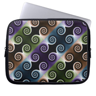 Housse Pour Ordinateur Portable COOL spirale colorée Motif Abstrait