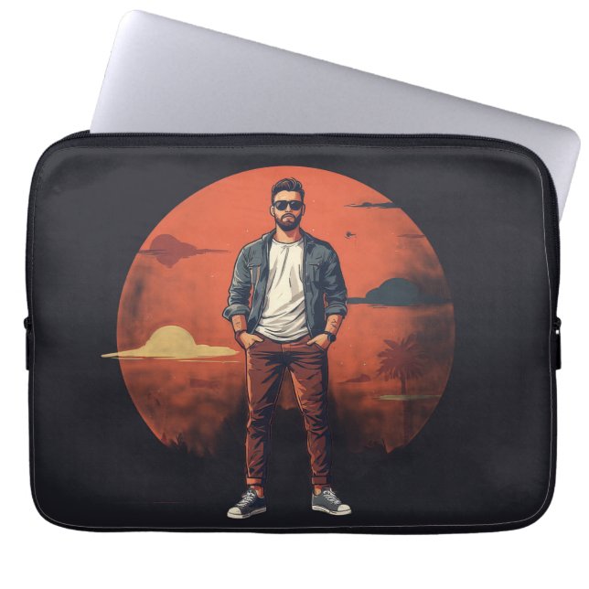 HOUSSE POUR ORDINATEUR PORTABLE COOL SUNSET (Devant)