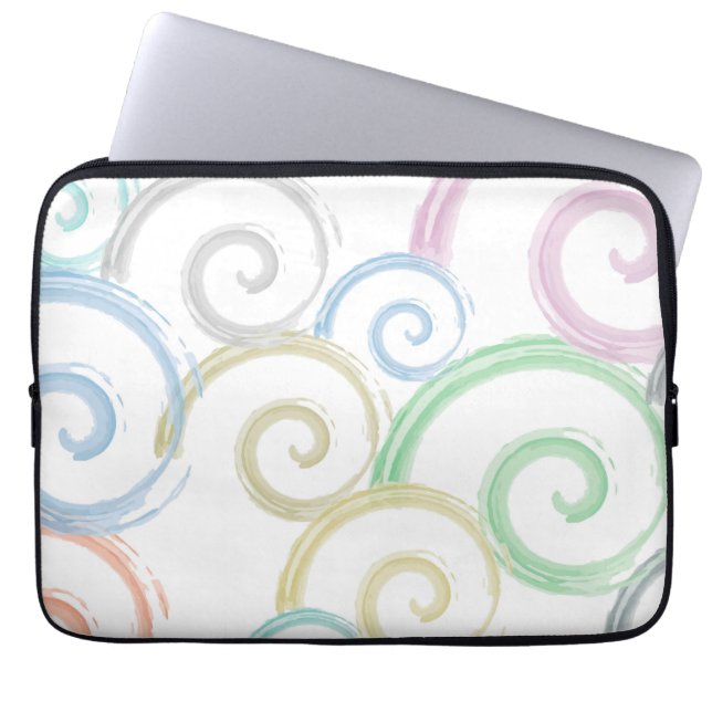 Housse Pour Ordinateur Portable Cool, tendance, moderne onduleur brosses (Devant)