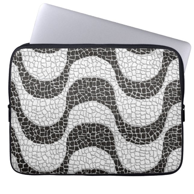 Housse Pour Ordinateur Portable Copacabana Sidewalk Brazilian pattern (Devant)
