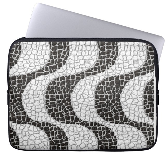 Housse Pour Ordinateur Portable Copacabana Sidewalk Brazilian pattern (Devant)