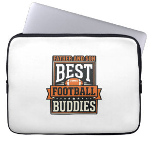 Housse Pour Ordinateur Portable Copains de football père et fils T-shirt vintage D