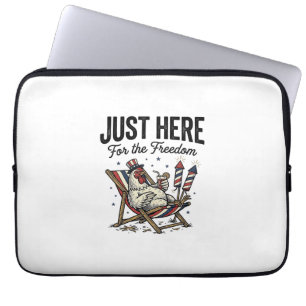 Housse Pour Ordinateur Portable Coq de la Liberté Drôle Vintage T-shirt Patriotiqu