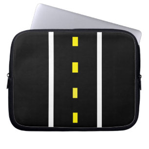 Housse Pour Ordinateur Portable Coque à deux voies (noir, blanc et jaune)