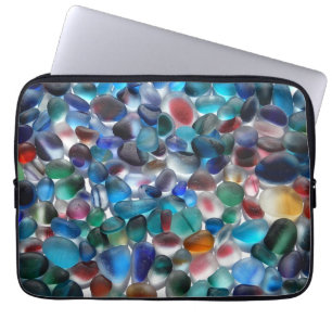 Housse Pour Ordinateur Portable Coque d'ordinateur portable en verre marin multico