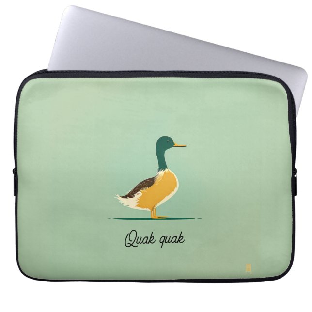 Housse Pour Ordinateur Portable Coque d'ordinateur portable Mint Duck (Devant)