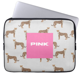 Housse Pour Ordinateur Portable Coque d'ordinateur portable rose et élégant Cheeta