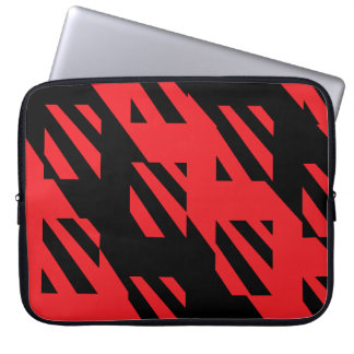 Housse Pour Ordinateur Portable Coque d'ordinateur portable rouge et noir avec Mot