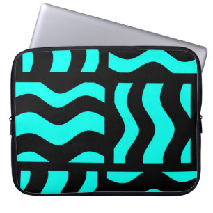 Housse Pour Ordinateur Portable Coque d'ordinateur portable Turquoise et Noir Dive