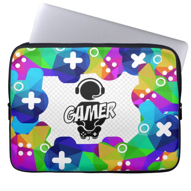 Housse Pour Ordinateur Portable coque "GAMER" PORTABLE NEOPRENE (Devant)
