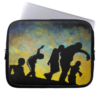 Housse Pour Ordinateur Portable coque portable d'art d'horreur Zombie Silhouette