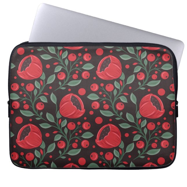 Housse Pour Ordinateur Portable Coquelicots rouges (Devant)
