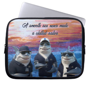 Housse Pour Ordinateur Portable coques de l'ordinateur portable nautique 'Shark'