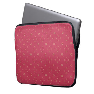 Housse Pour Ordinateur Portable Corail   Soleil Zinnia Doré
