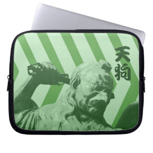 Housse Pour Ordinateur Portable Corbeau japonais Tengu Yokai   Pop art