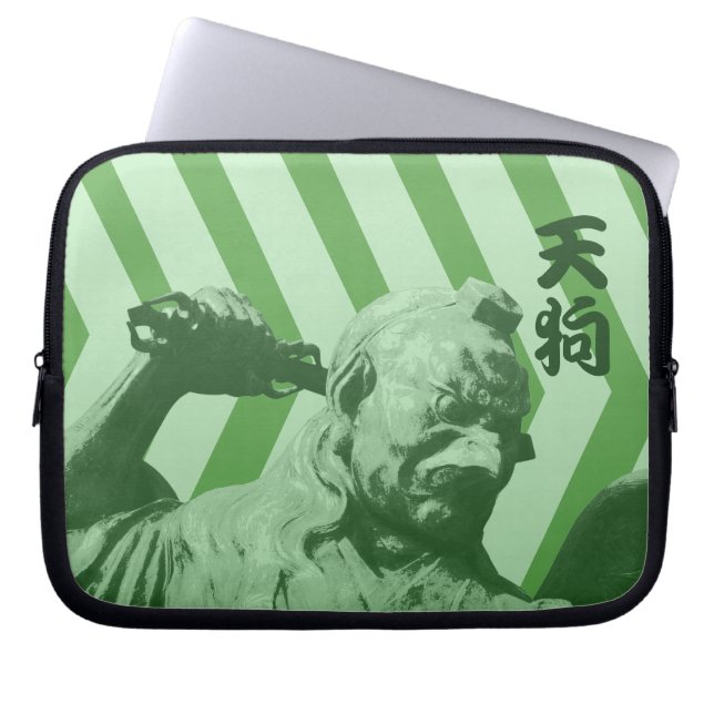 Housse Pour Ordinateur Portable Corbeau japonais Tengu Yokai | Pop art (Devant)