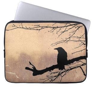 Housse Pour Ordinateur Portable Corbeau par Aexandra Cook
