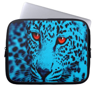 Housse Pour Ordinateur Portable Corey Tiger 80s Léopard (Bleu)