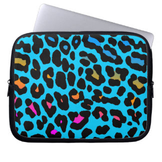 Housse Pour Ordinateur Portable Corey Tiger 80s Néon Imprimé Léopard