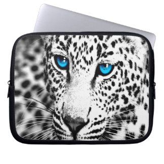 Housse Pour Ordinateur Portable Corey Tiger 80s Snow Leopard (blanc)
