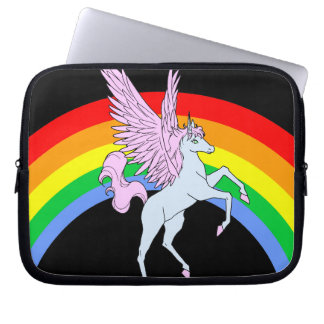 Housse Pour Ordinateur Portable Corey Tiger Licorne Arc-en-ciel des années 80