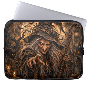 Housse Pour Ordinateur Portable Costume de sorcière méchante pour la fête d'Hallow