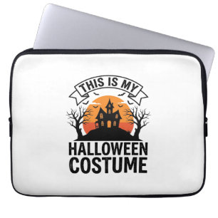 Housse Pour Ordinateur Portable Costume drôle d'Halloween Maison hantée Vintage Sh