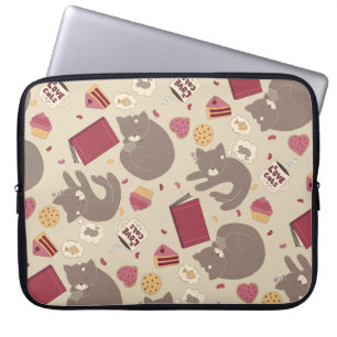 Housse Pour Ordinateur Portable Cosy Amoureux des chats Collage