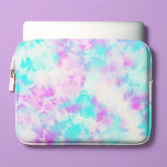 Housse Pour Ordinateur Portable Coton Candy Tie Dye Motif Personnalisé<br><div class="desc">Motif de teinture à bonbon de coton. Personnalisez-le avec votre nom,  monogramme,  ou message court préféré pour un design unique.</div>