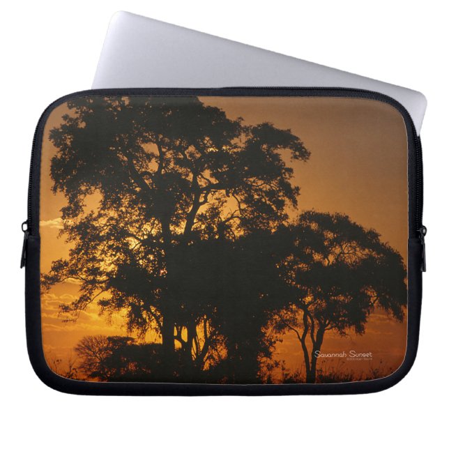 Housse Pour Ordinateur Portable Coucher de soleil de Savannah (Devant)