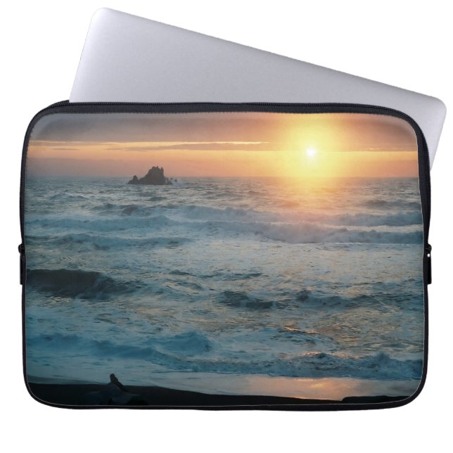 Housse Pour Ordinateur Portable Coucher de soleil et paysage marin...... (Devant)