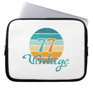 Housse Pour Ordinateur Portable Coucher de soleil rétro 77 en détresse vintage