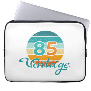 Housse Pour Ordinateur Portable Coucher de soleil rétro 85 Vintage en détresse