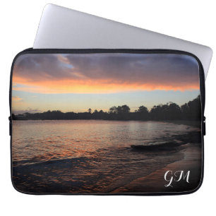 Housse Pour Ordinateur Portable Coucher de soleil sur la rivière (personnalisé)