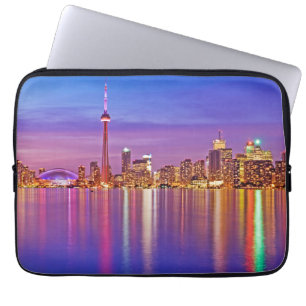 Housse Pour Ordinateur Portable Coucher de soleil sur la skyline de Toronto