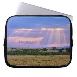 Housse Pour Ordinateur Portable Coucher de soleil sur le Masai Mara.