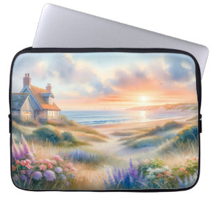 Housse Pour Ordinateur Portable Coucher de soleil sur les dunes de la maison de ca