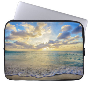 Housse Pour Ordinateur Portable Coucher du soleil d'Aruba au-dessus de mer mobile