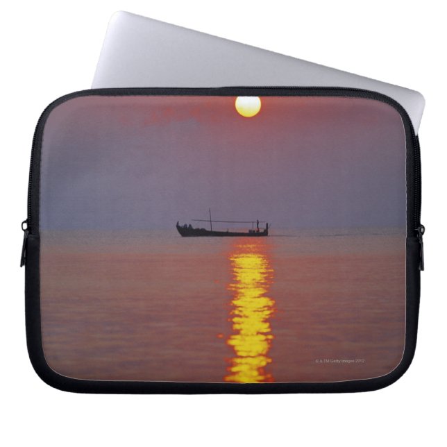Housse Pour Ordinateur Portable Coucher du soleil et mer 2 (Devant)