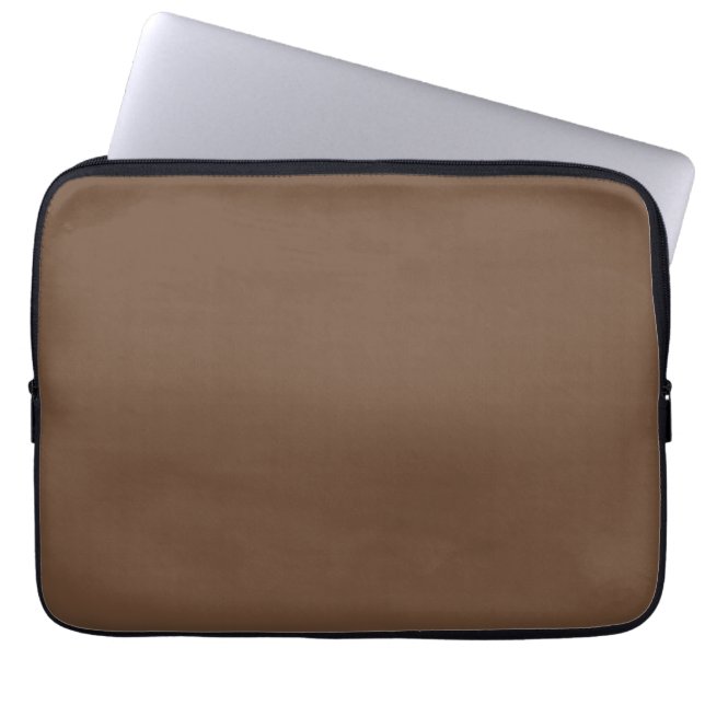Housse Pour Ordinateur Portable Couleur solide Brown café (Devant)