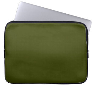 Housse Pour Ordinateur Portable Couleur solide vert olive foncé
