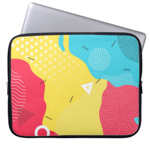 Housse Pour Ordinateur Portable Couleur splash abstrait dessin animé arrière - pla