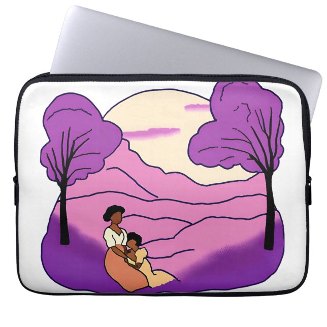 Housse Pour Ordinateur Portable Couleur violet (Devant)