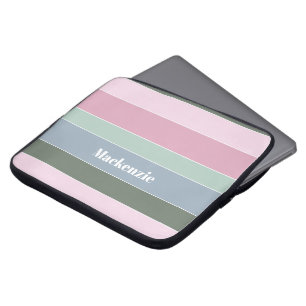 Housse Pour Ordinateur Portable Couleurs d'été personnalisées Bandes de blocs de c